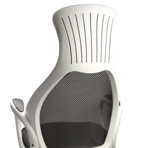 Кресло компьютерное Brabix Premium Genesis EX-517 (пластик белый, ткань/экокожа/сетка черная) в Екатеринбурге - предосмотр 6