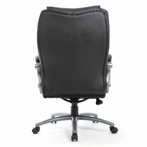 Кресло компьютерное Brabix Premium Strong HD-009 (экокожа черная, ткань серая) в Екатеринбурге - предосмотр 3