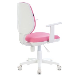 Компьютерное кресло Brabix Fancy MG-201W (с подлокотниками, пластик белый, розовое) 532409 в Новоуральске - предосмотр 2