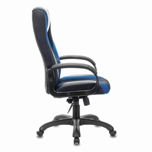 Компьютерное кресло Brabix Premium Rapid GM-102 (экокожа/ткань, черное/синее) в Екатеринбурге - предосмотр 1