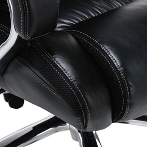 Офисное кресло Brabix Premium Status HD-003 (рециклированная кожа, хром, черное) в Екатеринбурге - предосмотр 9