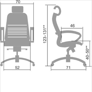 Кресло офисное Samurai K-2.04 темно-коричневый в Артемовском - предосмотр 1