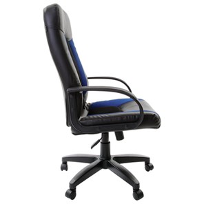 Кресло офисное Brabix Strike EX-525 (экокожа черная, ткань черная/синяя, TW) в Екатеринбурге - предосмотр 3