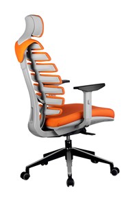 Кресло офисное Riva Chair SHARK (Оранжевый/серый) в Екатеринбурге - предосмотр 3