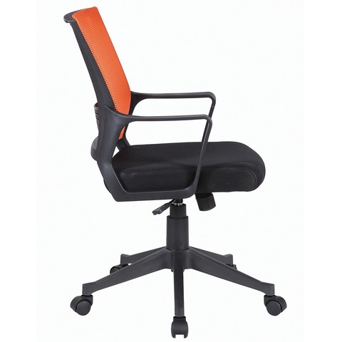 Офисное кресло Brabix Balance MG-320 (с подлокотниками, комбинированное черное/оранжевое) в Екатеринбурге - изображение 1