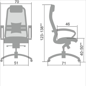 Кресло офисное Samurai SL-1.04, темно-коричневый в Богдановиче - предосмотр 1