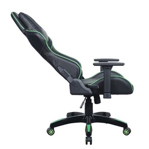 Офисное кресло Brabix GT Carbon GM-120 (две подушки, экокожа, черное/зеленое) в Екатеринбурге - предосмотр 4