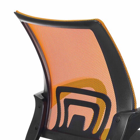 Кресло Brabix Fly MG-396 (с подлокотниками, сетка, оранжевое/черное) в Екатеринбурге - изображение 6