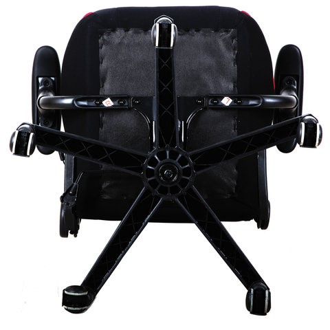 Офисное кресло Brabix GT Racer GM-100 (подушка, ткань, черное/красное) 531820 в Кушве - изображение 6