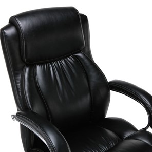 Офисное кресло Brabix Premium Status HD-003 (рециклированная кожа, хром, черное) 531821 в Ревде - предосмотр 4