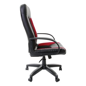 Офисное кресло Brabix Strike EX-525 (экокожа черная, ткань черная/бордовая, TW) в Екатеринбурге - предосмотр 2