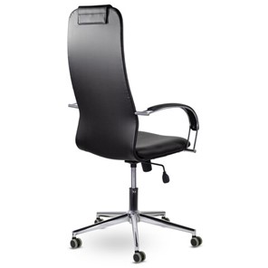 Компьютерное кресло Brabix Premium Pilot EX-610 CH (хром, кожзам, черное) в Екатеринбурге - предосмотр 3