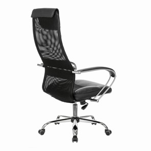 Кресло офисное Brabix Premium Stalker EX-608 CH (хром, ткань-сетка/кожзам, черное) 532091 в Екатеринбурге - предосмотр 9