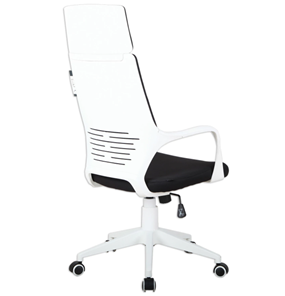 Офисное кресло Brabix Premium Prime EX-515 (пластик белый, ткань, черное) в Екатеринбурге - предосмотр 2