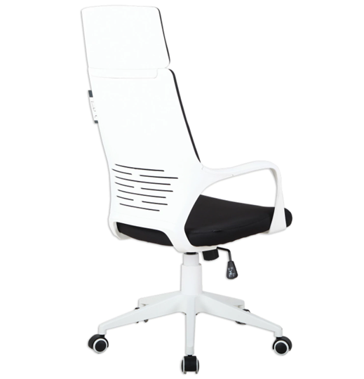 Офисное кресло Brabix Premium Prime EX-515 (пластик белый, ткань, черное) в Екатеринбурге - изображение 2