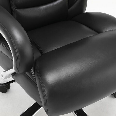 Компьютерное кресло Brabix Premium Pride HD-100 (натуральная кожа, черное) 531940 в Красноуфимске - изображение 5