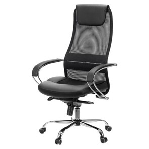 Компьютерное кресло Brabix Premium Stalker EX-609 PRO (хром, мультиблок, ткань-сетка/экокожа, черное) 532416 в Красноуфимске - предосмотр 3