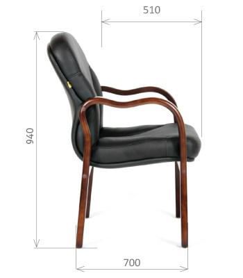 Кресло CHAIRMAN 658 Натуральная кожа черный в Красноуфимске - изображение 2