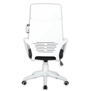 Офисное кресло Brabix Premium Prime EX-515 (пластик белый, ткань, черное) в Екатеринбурге - предосмотр 3