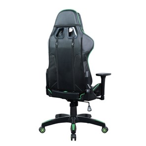 Офисное кресло Brabix GT Carbon GM-120 (две подушки, экокожа, черное/зеленое) в Екатеринбурге - предосмотр 2