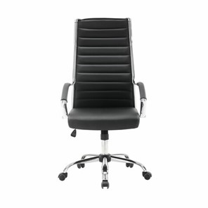 Офисное кресло Brabix Style EX-528 (экокожа, хром, черное) в Екатеринбурге - предосмотр 1