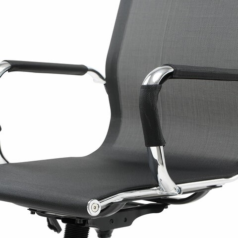 Офисное кресло Brabix Line EX-530 (хром, сетка, черное) 531846 в Екатеринбурге - изображение 8
