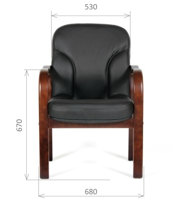 Кресло CHAIRMAN 658 Натуральная кожа черный в Артемовском - изображение 1