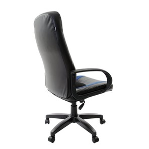 Кресло офисное Brabix Strike EX-525 (экокожа черная, ткань черная/синяя, TW) в Екатеринбурге - предосмотр 2