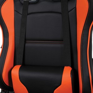 Компьютерное кресло Brabix GT Racer GM-100 (две подушки, экокожа, черное/оранжевое) в Екатеринбурге - предосмотр 6