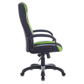 Компьютерное кресло Brabix Premium Rapid GM-102 (экокожа/ткань, черное/зеленое) в Екатеринбурге - предосмотр 1