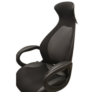 Офисное кресло Brabix Premium Genesis EX-517 (пластик черный, ткань/экокожа/сетка черная) в Екатеринбурге - предосмотр 7