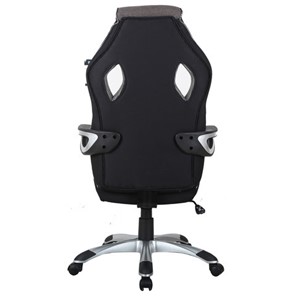 Кресло компьютерное Brabix Techno GM-002 (ткань, черное/серое, вставки белые) в Екатеринбурге - предосмотр 3