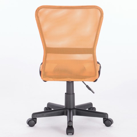 Кресло компьютерное Brabix Smart MG-313 (без подлокотников, комбинированное, черное/оранжевое) 531844 в Краснотурьинске - изображение 4