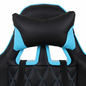 Офисное кресло Brabix GT Master GM-110 (две подушки, экокожа, черное/голубое) 531928 в Екатеринбурге - предосмотр 5