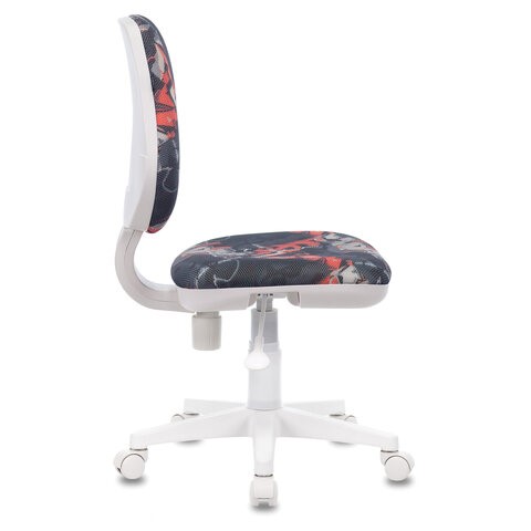 Кресло офисное Brabix Fancy MG-201W (без подлокотников, пластик белый, с рисунком "Graffity") 532415 в Краснотурьинске - изображение 2