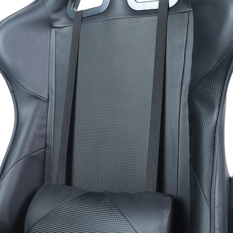 Кресло Brabix GT Carbon GM-115 (две подушки, экокожа, черное) 531932 в Красноуфимске - изображение 6