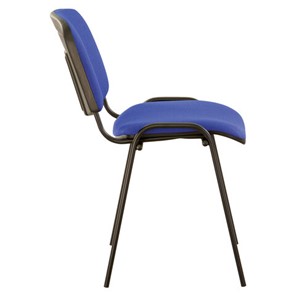 Офисный стул Brabix Iso CF-005 (черный каркас, ткань синяя с черным) 531974 в Екатеринбурге - предосмотр 1