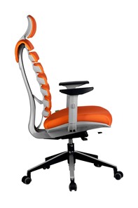 Кресло офисное Riva Chair SHARK (Оранжевый/серый) в Екатеринбурге - предосмотр 2