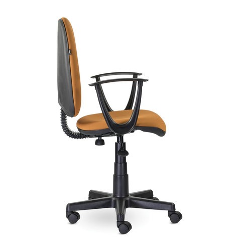 Кресло офисное Brabix Prestige Start MG-312 (эргономичная спинка, ткань, оранжевое) в Екатеринбурге - изображение 1