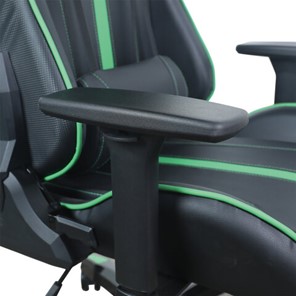 Офисное кресло Brabix GT Carbon GM-120 (две подушки, экокожа, черное/зеленое) в Екатеринбурге - предосмотр 9