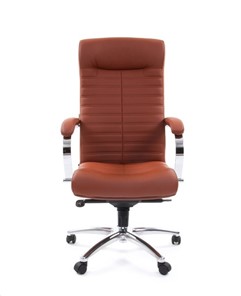 Кресло офисное CHAIRMAN 480 Экокожа Terra 111 (коричневая) в Красноуфимске - предосмотр 1