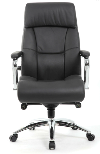 Кресло Brabix Premium Phaeton EX-502 (натуральная кожа, хром, черное) в Екатеринбурге - изображение 4