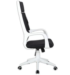 Офисное кресло Brabix Premium Prime EX-515 (пластик белый, ткань, черное) в Екатеринбурге - предосмотр 1