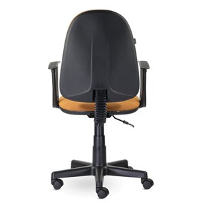 Кресло офисное Brabix Prestige Start MG-312 (эргономичная спинка, ткань, оранжевое) в Екатеринбурге - предосмотр 3