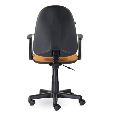 Кресло офисное Brabix Prestige Start MG-312 (эргономичная спинка, ткань, оранжевое) в Екатеринбурге - изображение 3