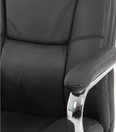Кресло Brabix Premium Phaeton EX-502 (натуральная кожа, хром, черное) в Екатеринбурге - изображение 6