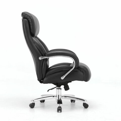 Компьютерное кресло Brabix Premium Pride HD-100 (натуральная кожа, черное) 531940 в Красноуфимске - изображение 1