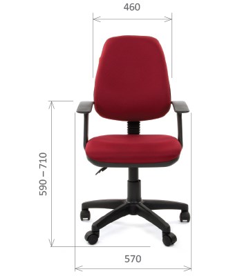 Офисное кресло CHAIRMAN 661 Ткань стандарт 15-11 красная в Новоуральске - изображение 1