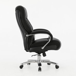 Кресло компьютерное Brabix Premium Bomer HD-007 (рециклированная кожа, хром, черное) в Екатеринбурге - предосмотр 1