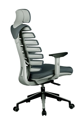 Кресло компьютерное Riva Chair SHARK (Серый/серый) в Екатеринбурге - изображение 3